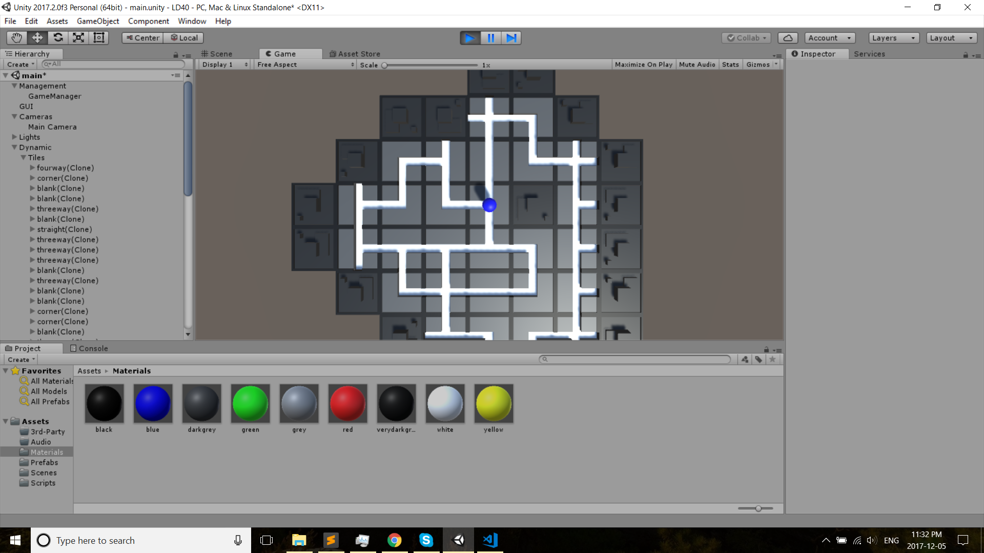 Screencap from Unity